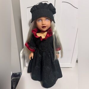 OOAK Custom 18” Doll - Vampire Inspired